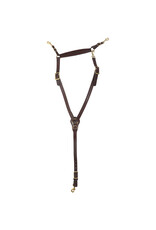 Tucker Heritage Endurance Breast Collar 359B-1T01-R Chestnut W/Brass and Red Stitching