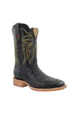 R Watson Mens Exotic Full Quill Black Ostrich RW4507-2 Western Boots