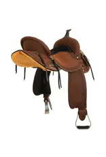 Circle Y Circle Y Cloverleaf Barrel Saddle 15” Seat Wide Tree 2240-2505-05