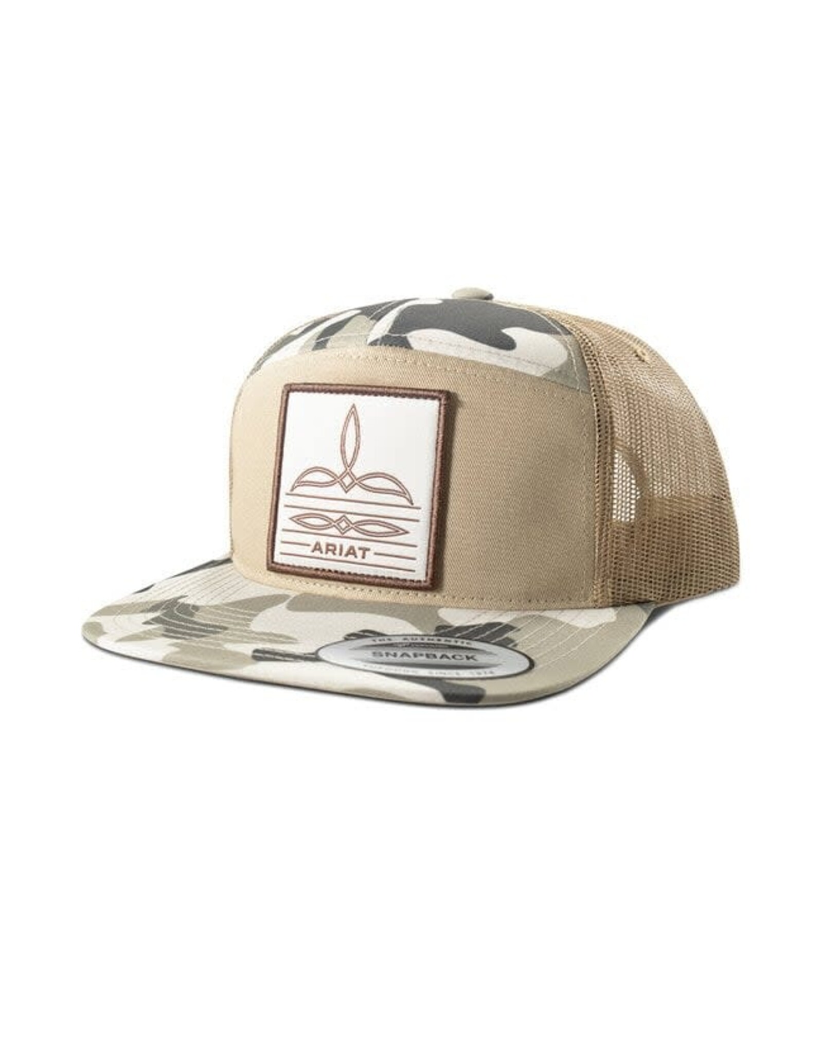 Ariat Ariat 7 Panel Camo Boot Stitch Ball Cap A3000920146