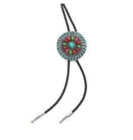 M&F Double S Multi Stone Round Bolo 22106