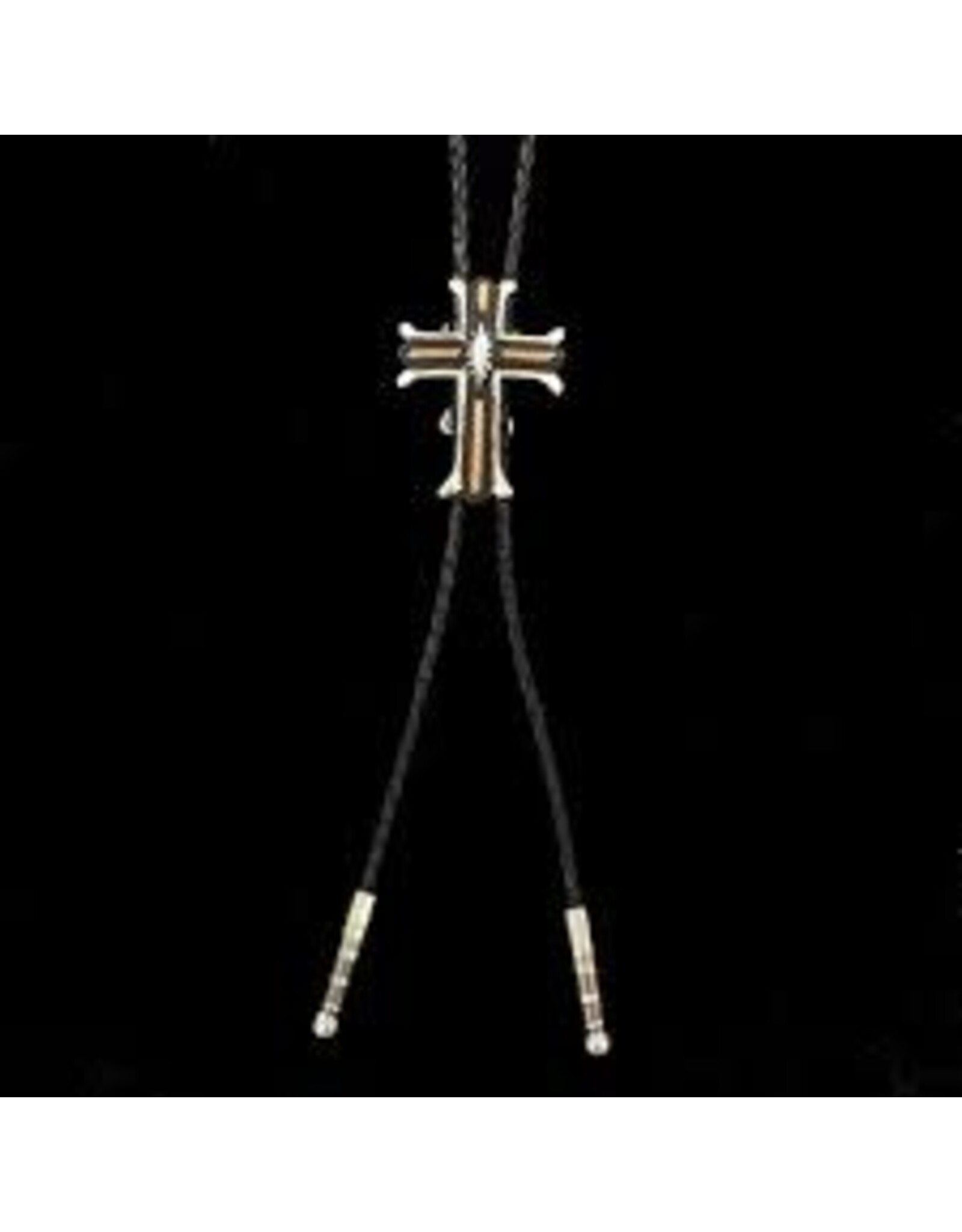 Crumrine Crumrine Black and Copper Inlayed Cross Bolo C10841