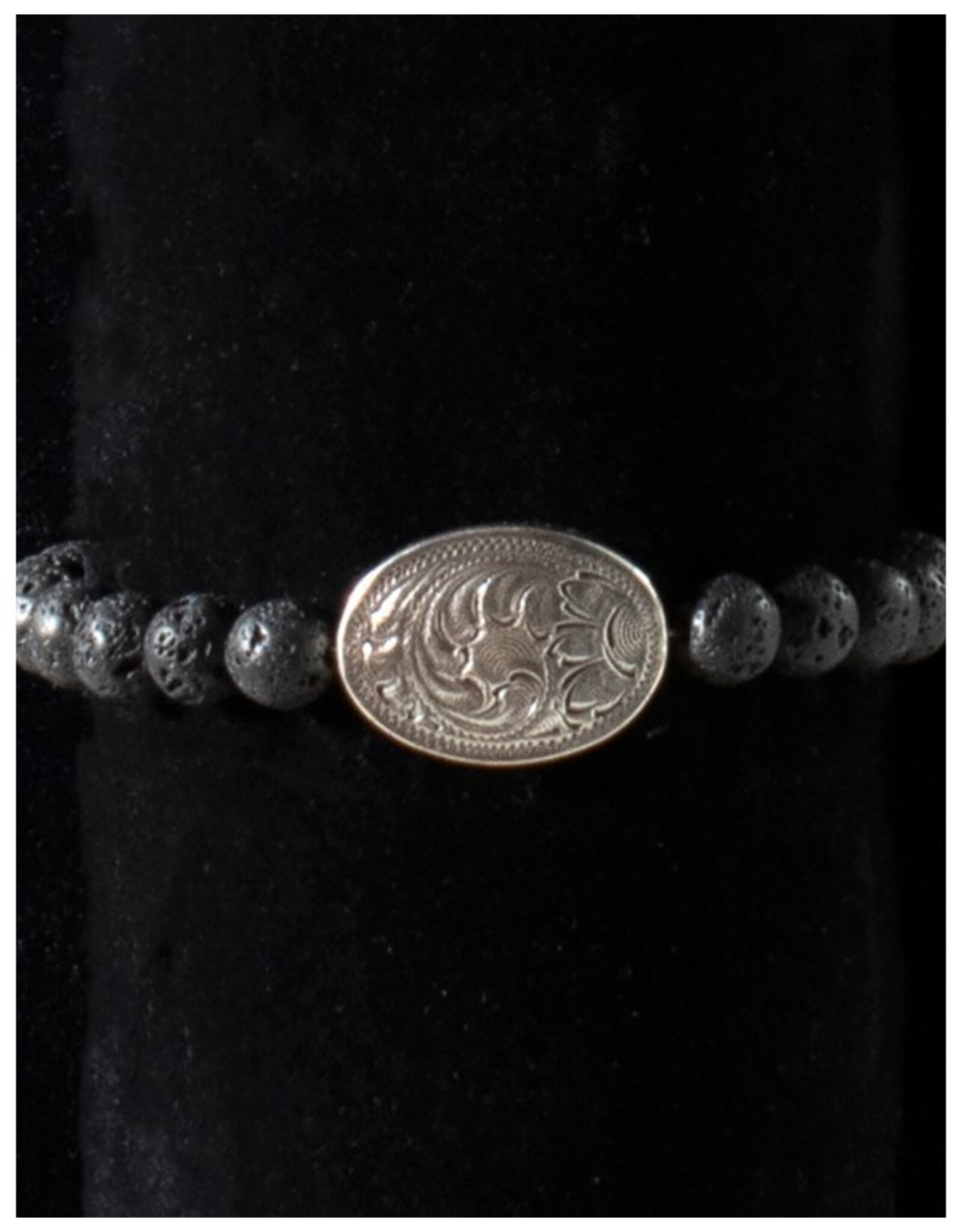 Silver Strike Silver Strike Lava Bead Bracelet D4710701