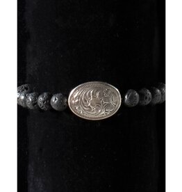 Silver Strike Silver Strike Lava Bead Bracelet D4710701