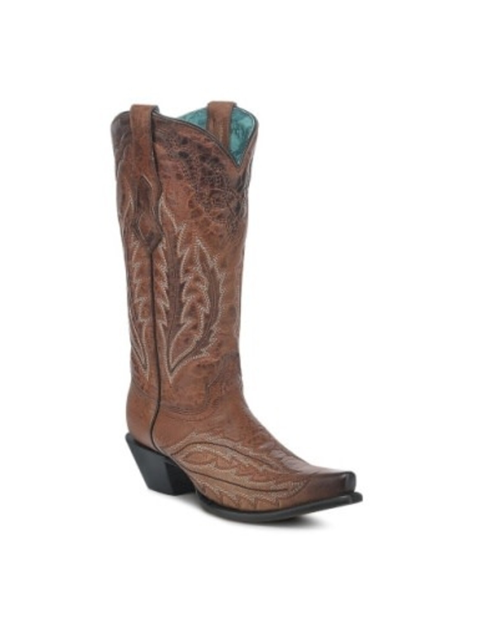 Corral Corral Ladies Cognac Embroidered Western Boots Z5346