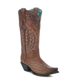 Corral Corral Ladies Cognac Embroidered Western Boots Z5346