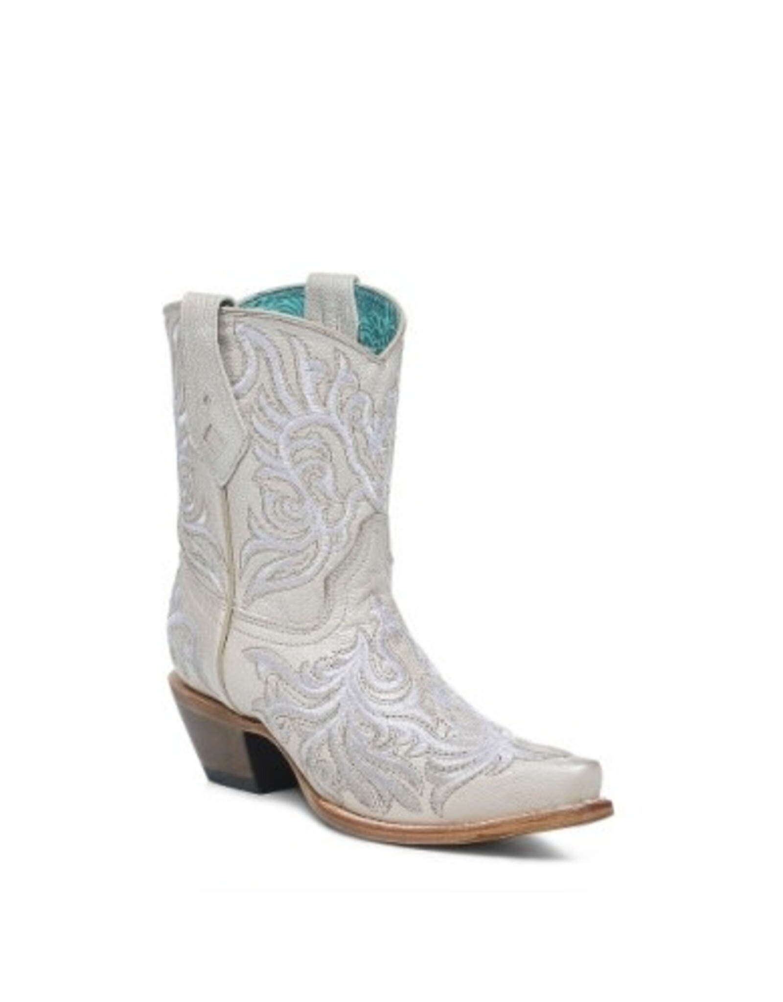 Corral Corral Ladies Bone Embroidery Ankle Boots Z5344
