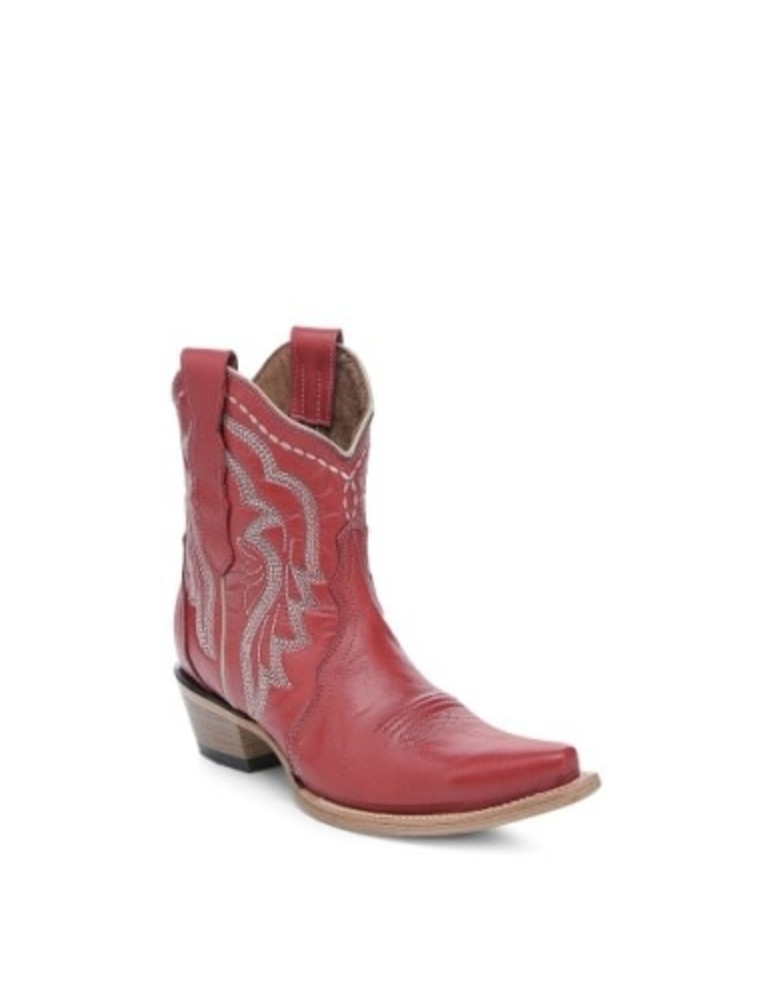 Circle G Circle G Ladies Red Embroidered Western Boots L6241