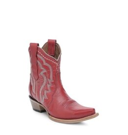 Circle G Circle G Ladies Red Embroidered Western Boots L6241