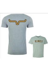 Kimes Ranch  Delano Aztec Logo Dark Heather Grey Tee