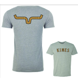 Kimes Ranch Delano Aztec Logo Dark Heather Grey Tee