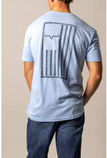 Kimes Ranch  Patched Heather Columbia Blue Tee