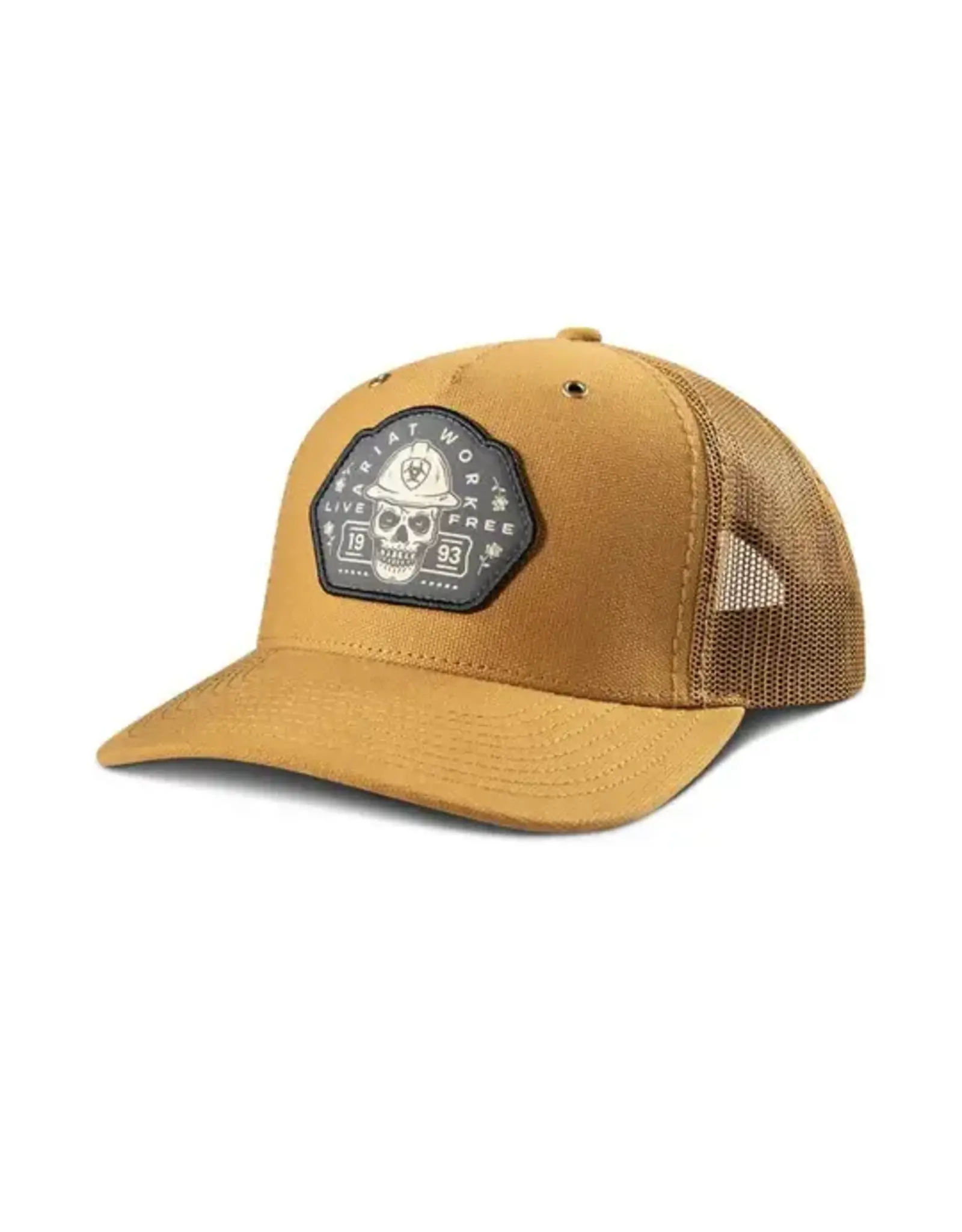 Ariat Caramel Skull Work Logo Patch Hat A290001308