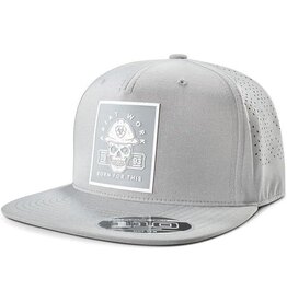 Ariat Grey Skull Work Logo Patch Vented Hat A290001206