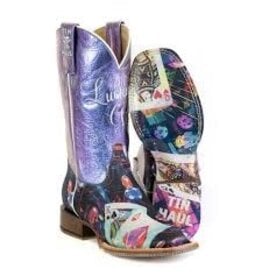 Tin Haul Tin Haul Ladies Lady Luck Games of Chance Sole  Western Boots 14-021-0007-1550 BL
