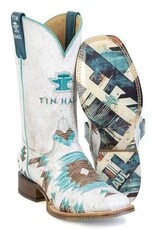 Tin Haul Tin Haul Ladies Twisted Aztection Three D Sole Western Boots 14-021-0007-1564 WH