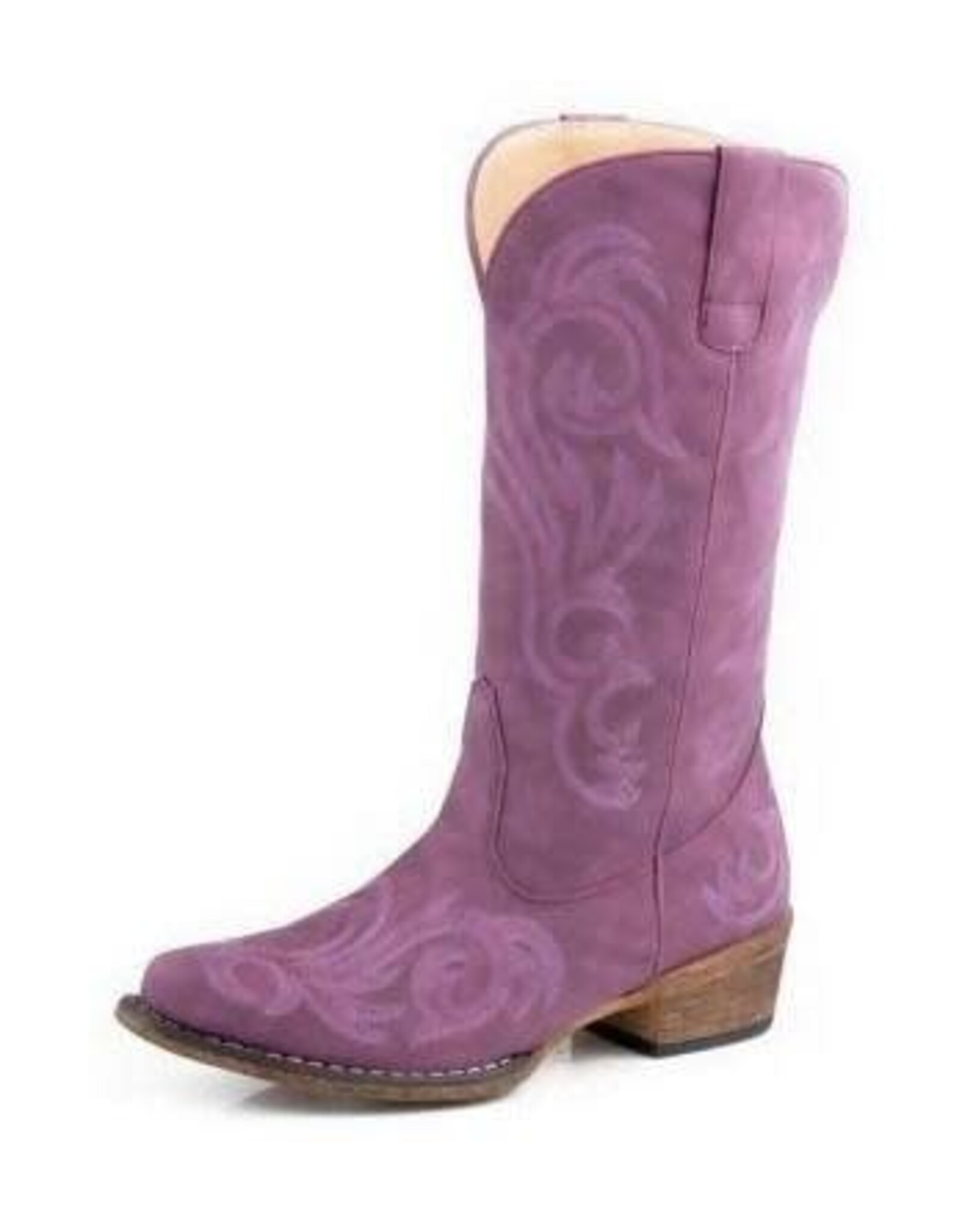 Roper Roper Womens Riley Purple Faux Leather Snip Toe Boot 09-021-1566-3399 Purple