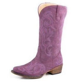 Roper Roper Womens Riley Purple Faux Leather Snip Toe Boot 09-021-1566-3399 Purple