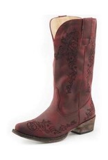 Roper Roper Womens Judith Red Faux Leather Snip Toe Boot 09-021-1566-1001 red