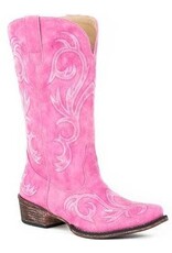 Roper Roper Womens Riley Pink Faux Leather Snip Toe Boot 09-021-1566-2422