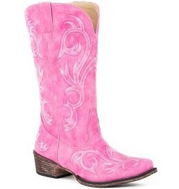 Roper Roper Womens Riley Pink Faux Leather Snip Toe Boot 09-021-1566-2422