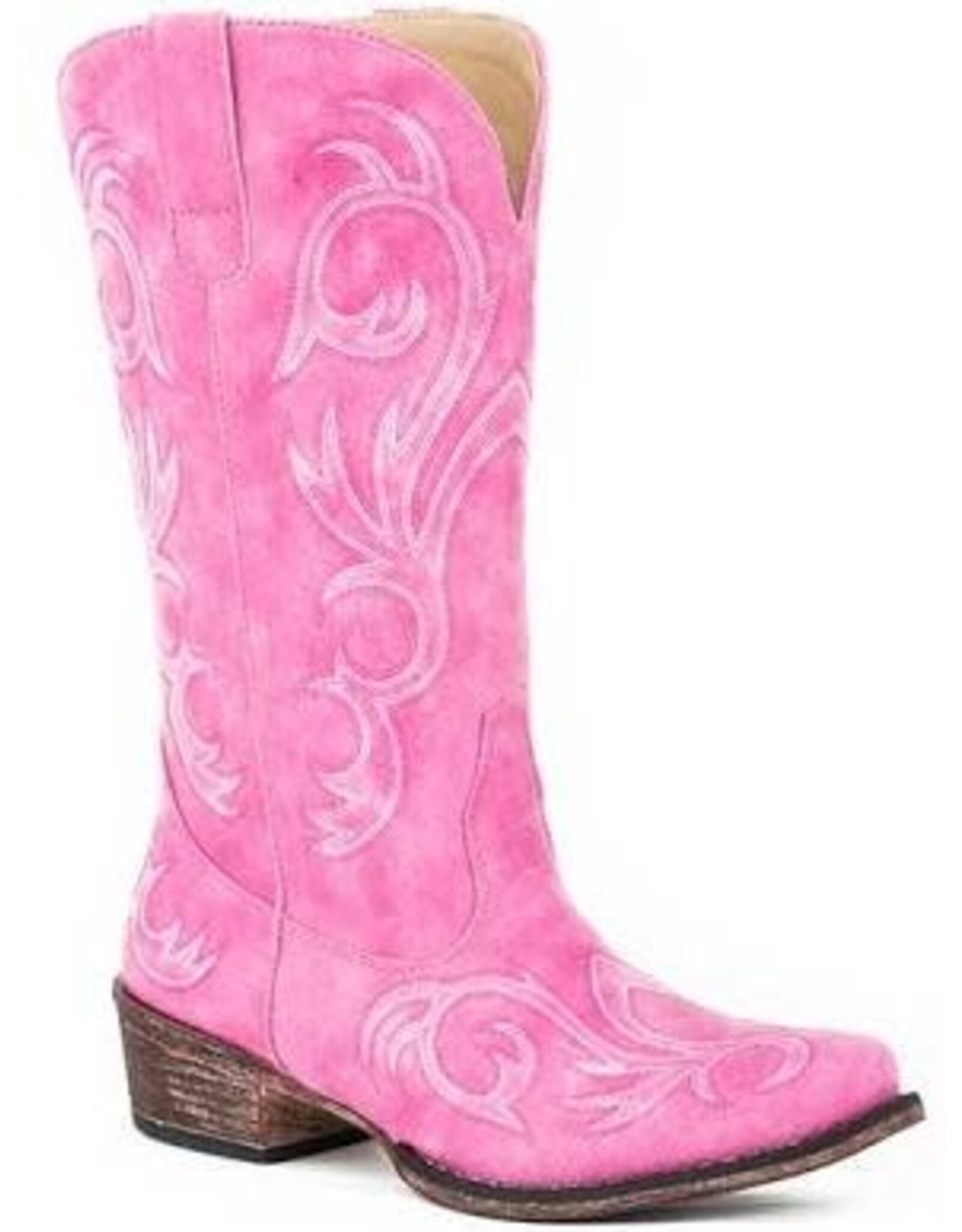 Roper Roper Womens Riley Pink Faux Leather Snip Toe Boot 09-021-1566-2422