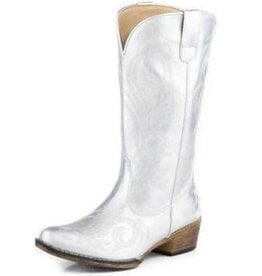 Roper Roper Womens Riley Grey Faux Leather Snip Toe Boot 09-021-1566-3245