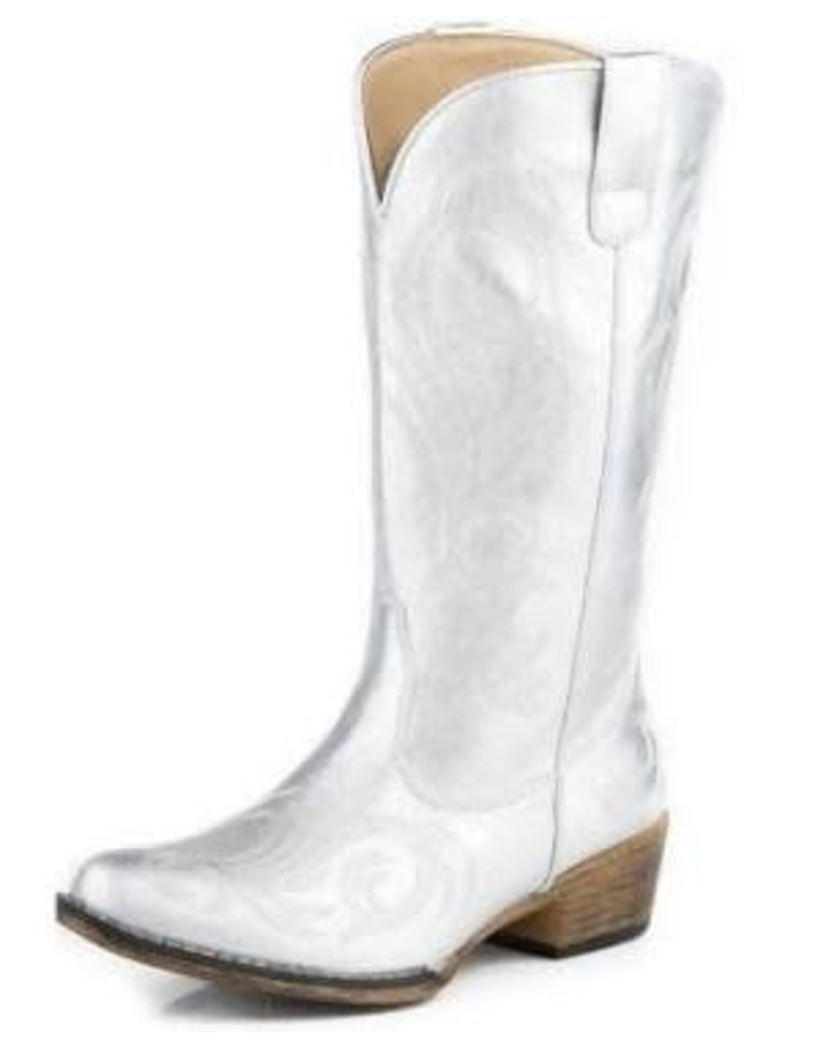 Roper Roper Womens Riley Grey Faux Leather Snip Toe Boot 09-021-1566-3245