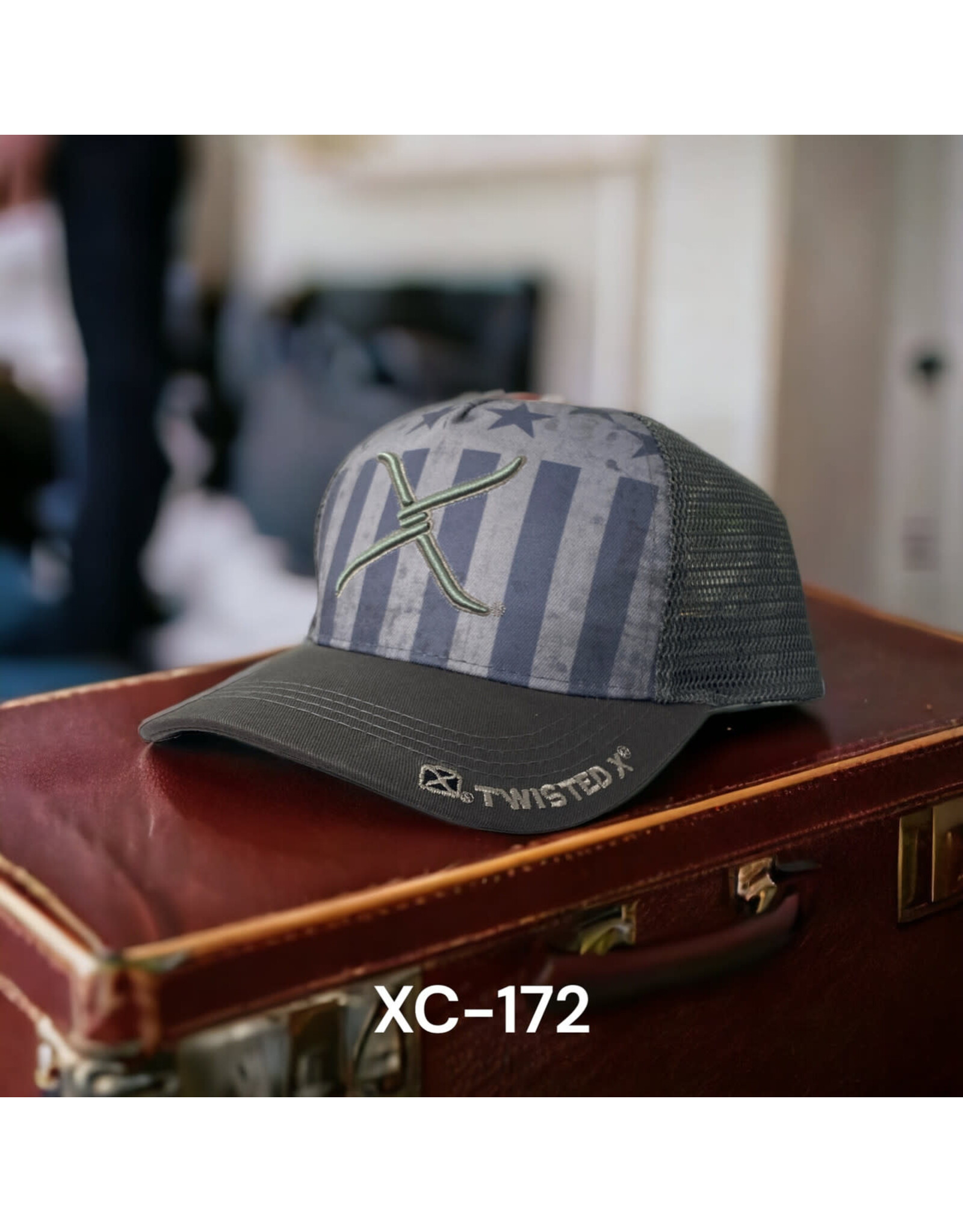 Twisted X Stars & Stripes Cap XC172 Grey