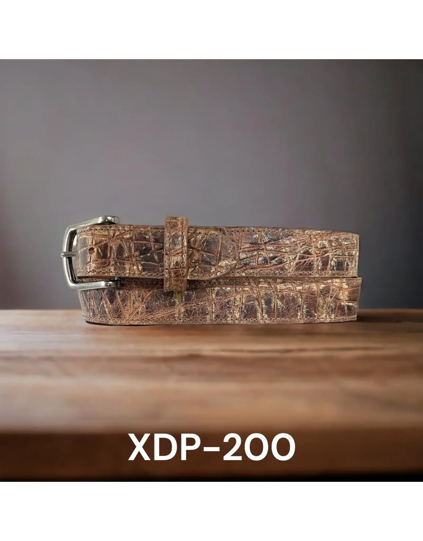 Twisted X Twisted X Distressed Embossed Gator Print Belt XDP-200