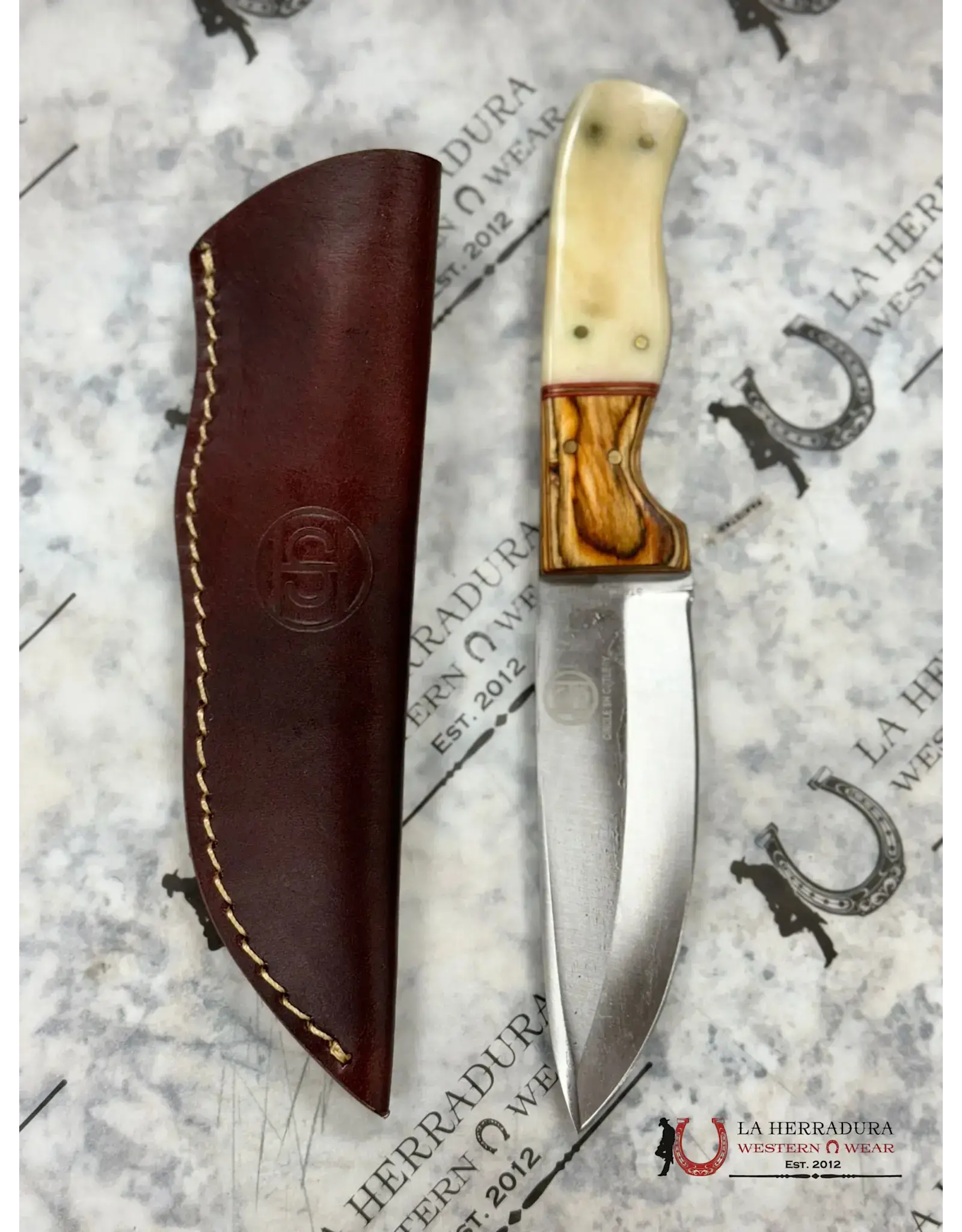 Circle SH Cutlery Circle SH Knife w/ Bone Handle 28C01 Knife with Sheath