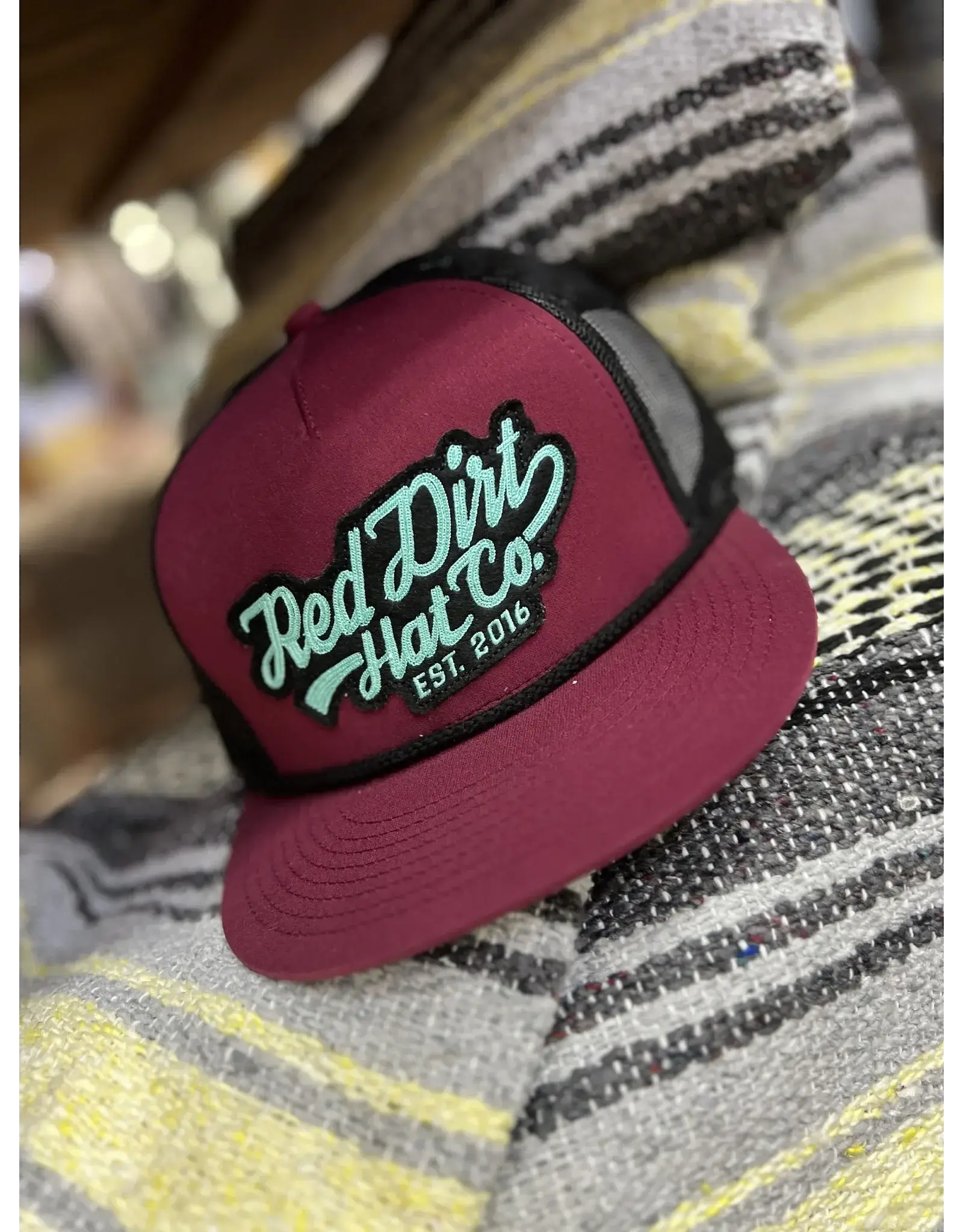 Red Dirt Hat Company Red Dirt Hat Co. Off the Vine Burgundy/Teal Cap RDHC-440