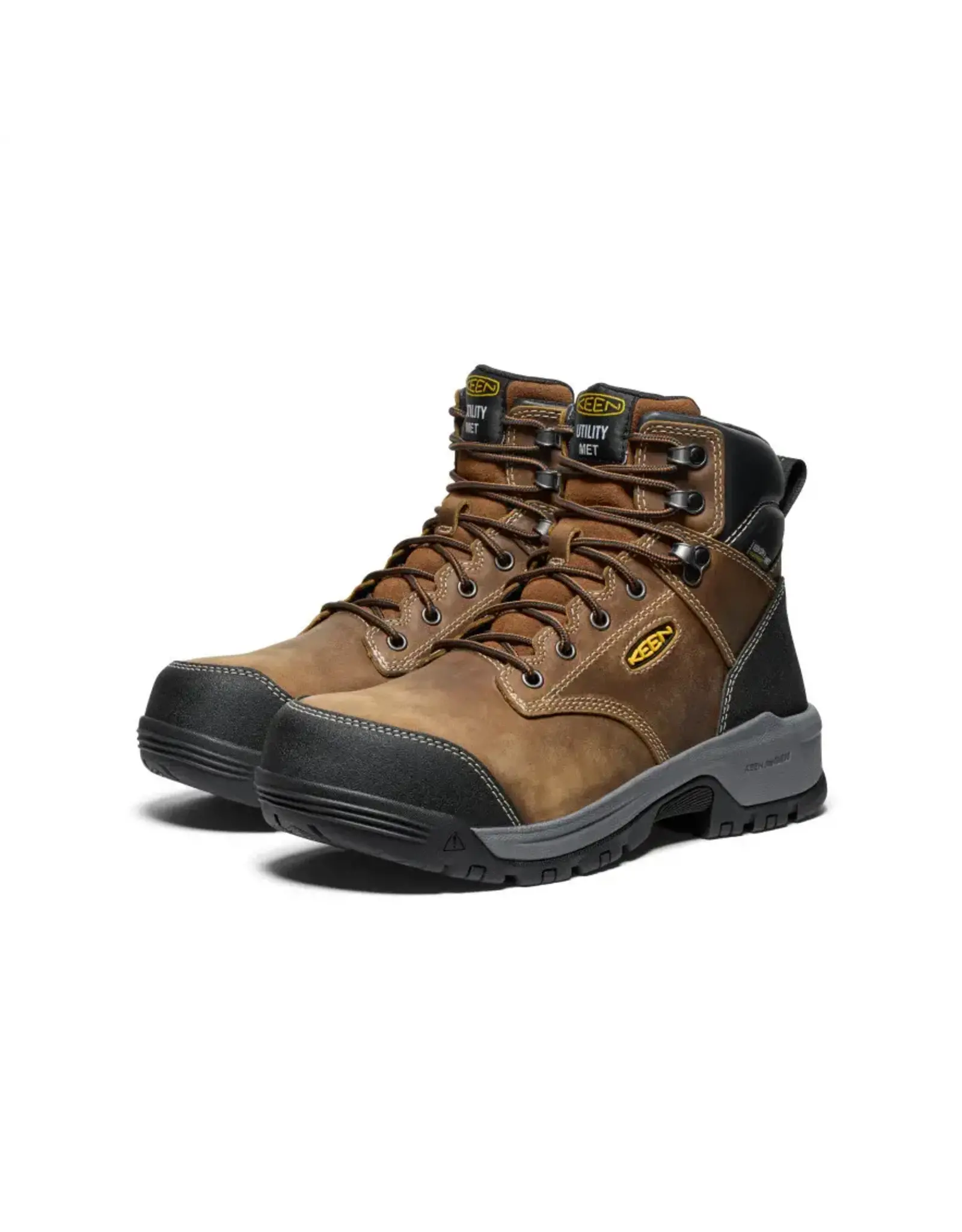 Keen Men’s Evanston 6” WP Met. Guard Carbon fiber Toe 1029846 Work Boots