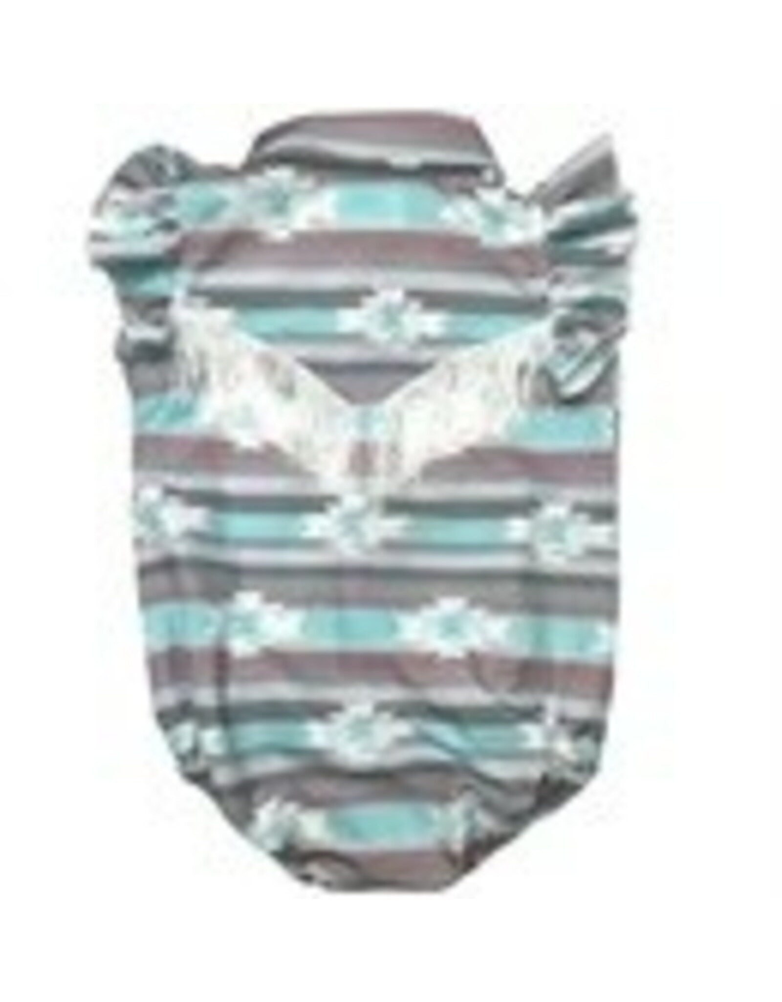 Shea Baby Shea Baby Teal Aztec SS Pearl Snap Onesie WRSB08