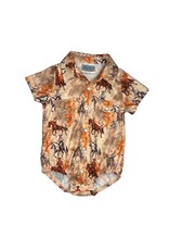 Shea Baby Shea Baby Traveling Cowboy SS Pearl Snap Onesie BOYSS20