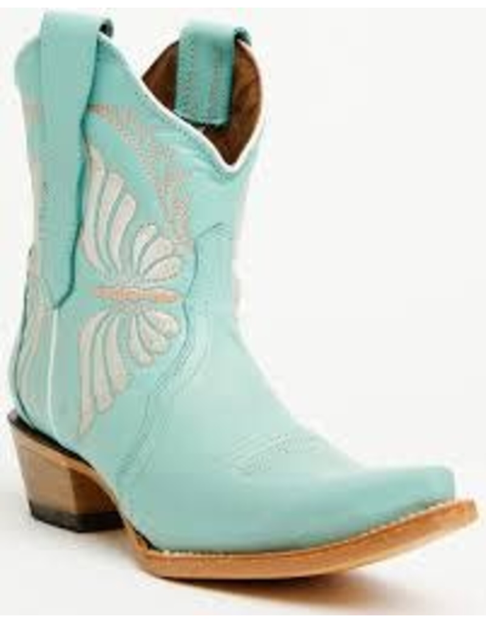 Circle G Circle G Ladies Mint Butterfly Embroidery Ankle Boot L6290
