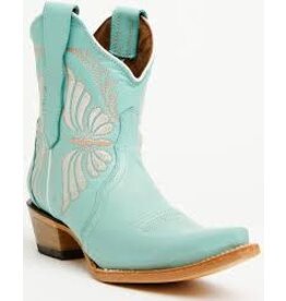 Circle G Circle G Ladies Mint Butterfly Embroidery Ankle Boot L6290