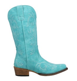 Roper Roper Womens Riley Blue Faux Leather Snip Toe Boot 09-021-1566-2423