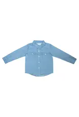 Shea Baby Shea Baby Light Denim LS Pearl Snap Shirt BOYS05