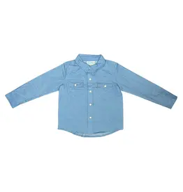 Shea Baby Shea Baby Light Denim LS Pearl Snap Shirt BOYS05