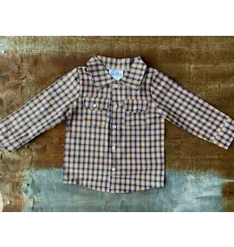 Shea Baby Shea Baby Plaid LS Pearl Snap Shirt BPL03