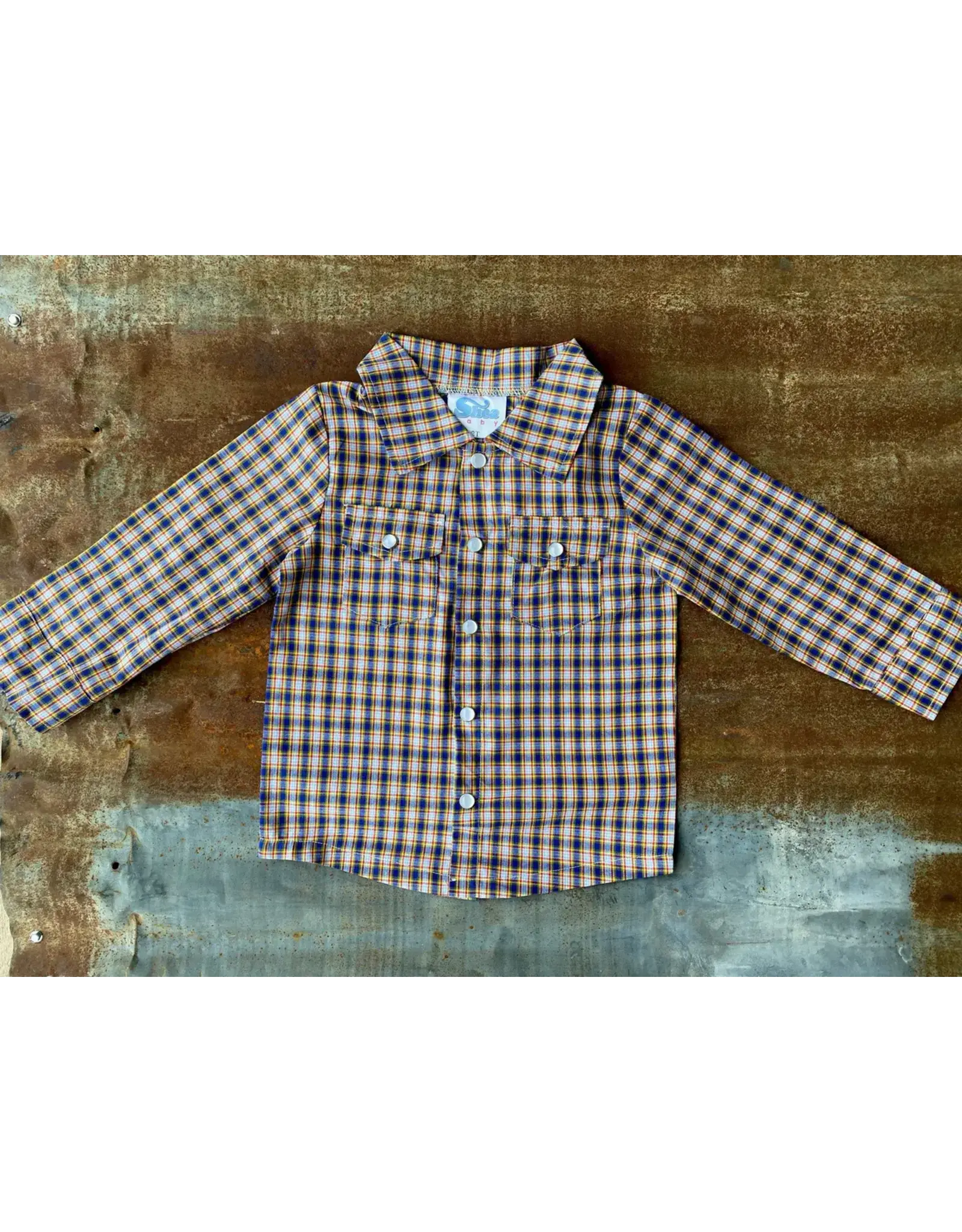 Shea Baby Shea Baby Plaid LS Pearl Snap Shirt BPL03
