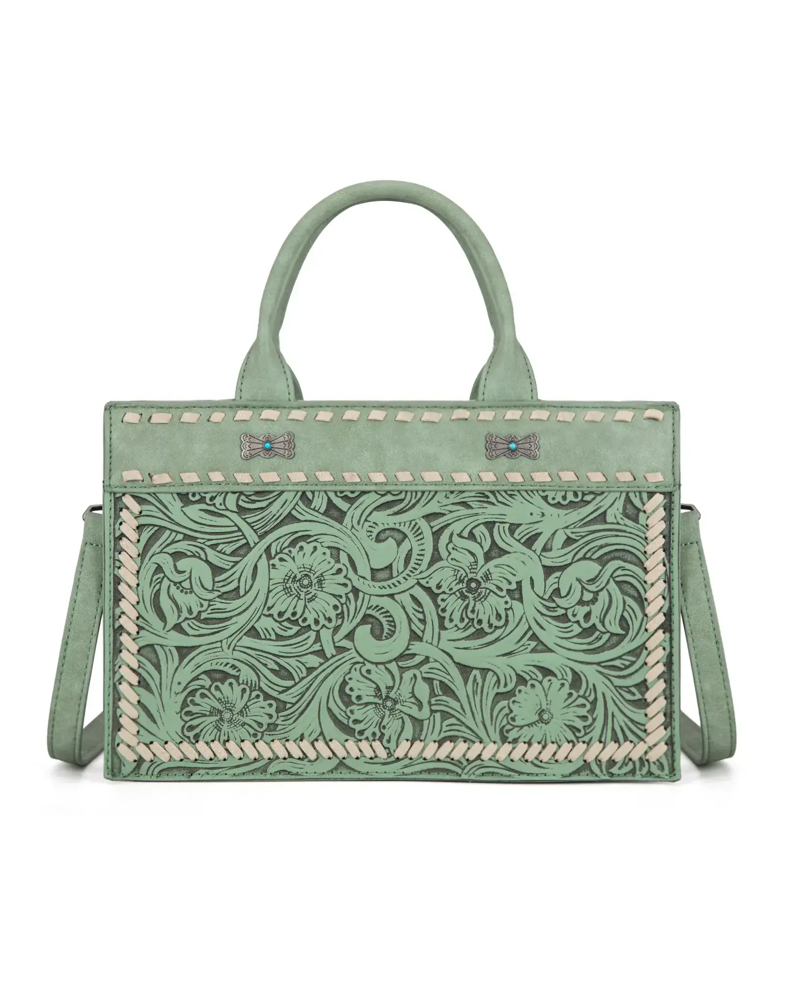 Wrangler Montana West Tooled Collection Tote/Crossbody  MW1323-8011GN