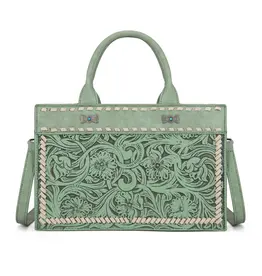 Wrangler Montana West Tooled Collection Tote/Crossbody  MW1323-8011GN