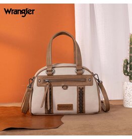 Wrangler Wrangler Whipstitch Tan Satchel/Crossbody Purse WG185-5112LGY