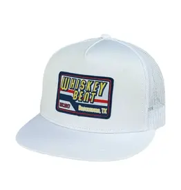 Whiskey Bent Hat Co. Whiskey Bent Talladega White Ball Cap