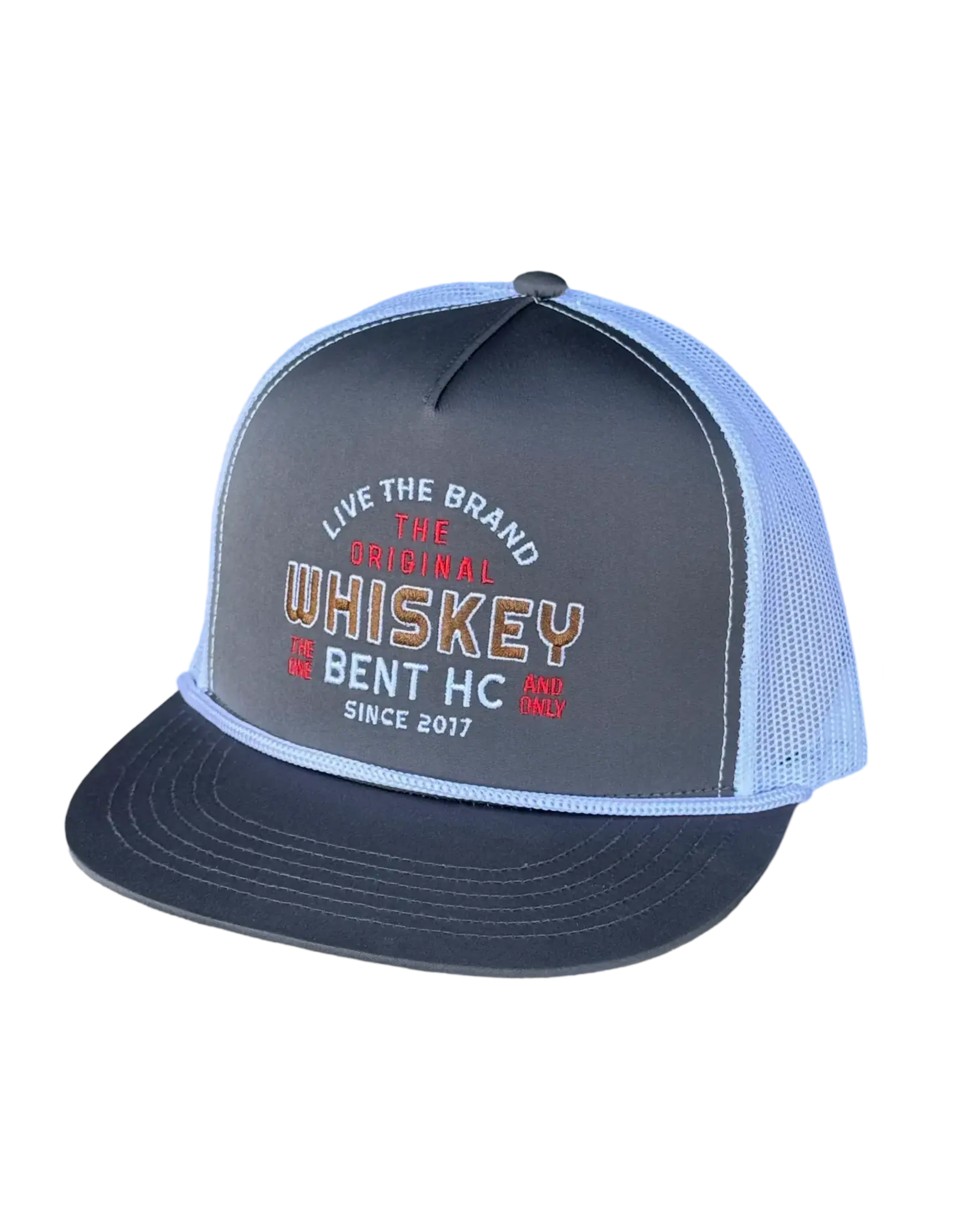 Whiskey Bent Hat Co. Whiskey Bent The Straight Gunmetal Ball Cap