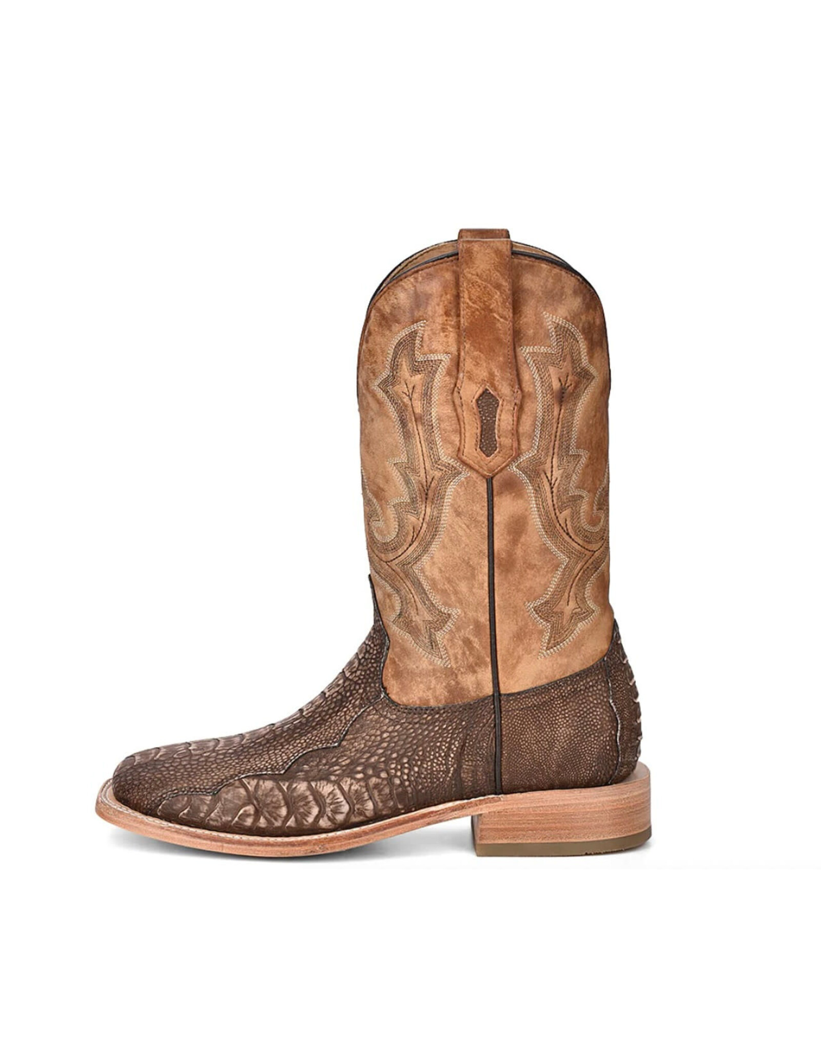Corral Corral Mens Brown/Sand Ostrich Leg A4289 Western Boots DISCONTINUED