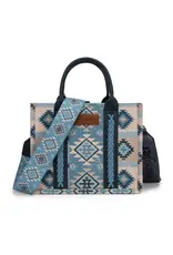 Wrangler Wrangler Tan/Denim Aztec Tote WG2209-8120SJN