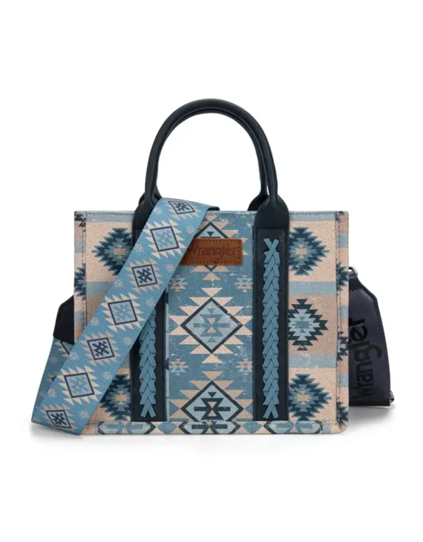 Wrangler Wrangler Tan/Denim Aztec Tote WG2209-8120SJN